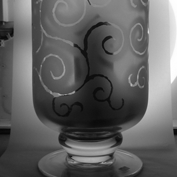 Bild: Windlicht mit Fuss